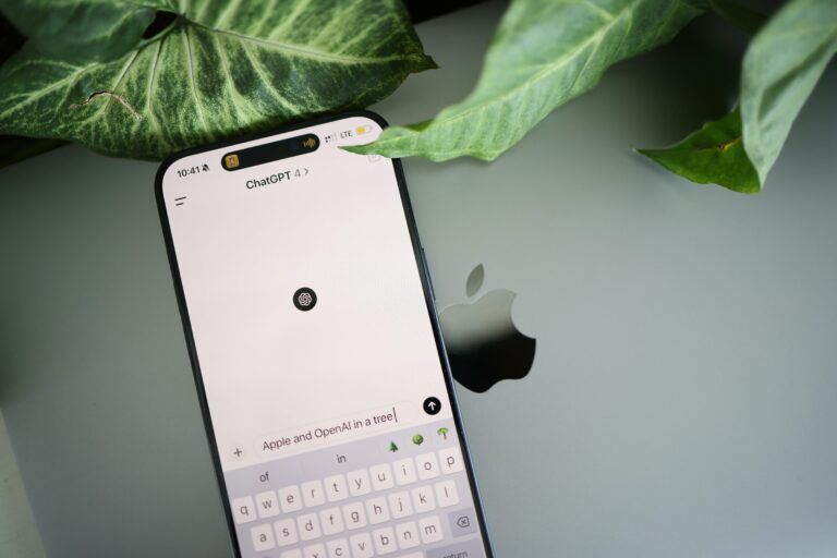 Ilustrație a tehnologiei AI dezvoltată de Apple, evidențiind inovații și progrese în domeniul inteligenței artificiale.