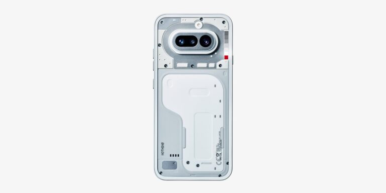 Design-ul smartphone-ului Nothing Phone (4a) cu iluminare LED pe spate și construcție premium.