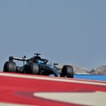 Monopost Mercedes W17 pe pista de teste în 2026, cu designul actualizat pentru noul sezon de Formula 1.