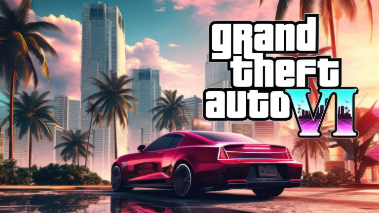 Imagine promoțională pentru Grand Theft Auto VI (GTA 6), anunțat pentru lansare în noiembrie 2026.