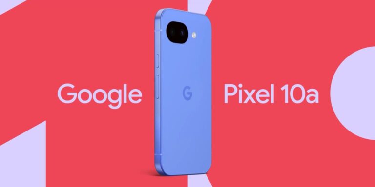 Imagine oficială a telefonului Google Pixel 10a, evidențiind designul și elementele distinctive ale dispozitivului înainte de lansare.