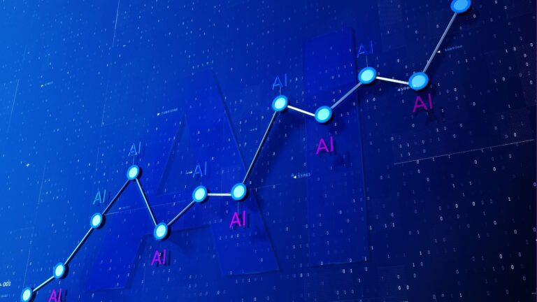 Grafic despre creșterea productivității cu ajutorul inteligenței artificiale în mediul profesional.