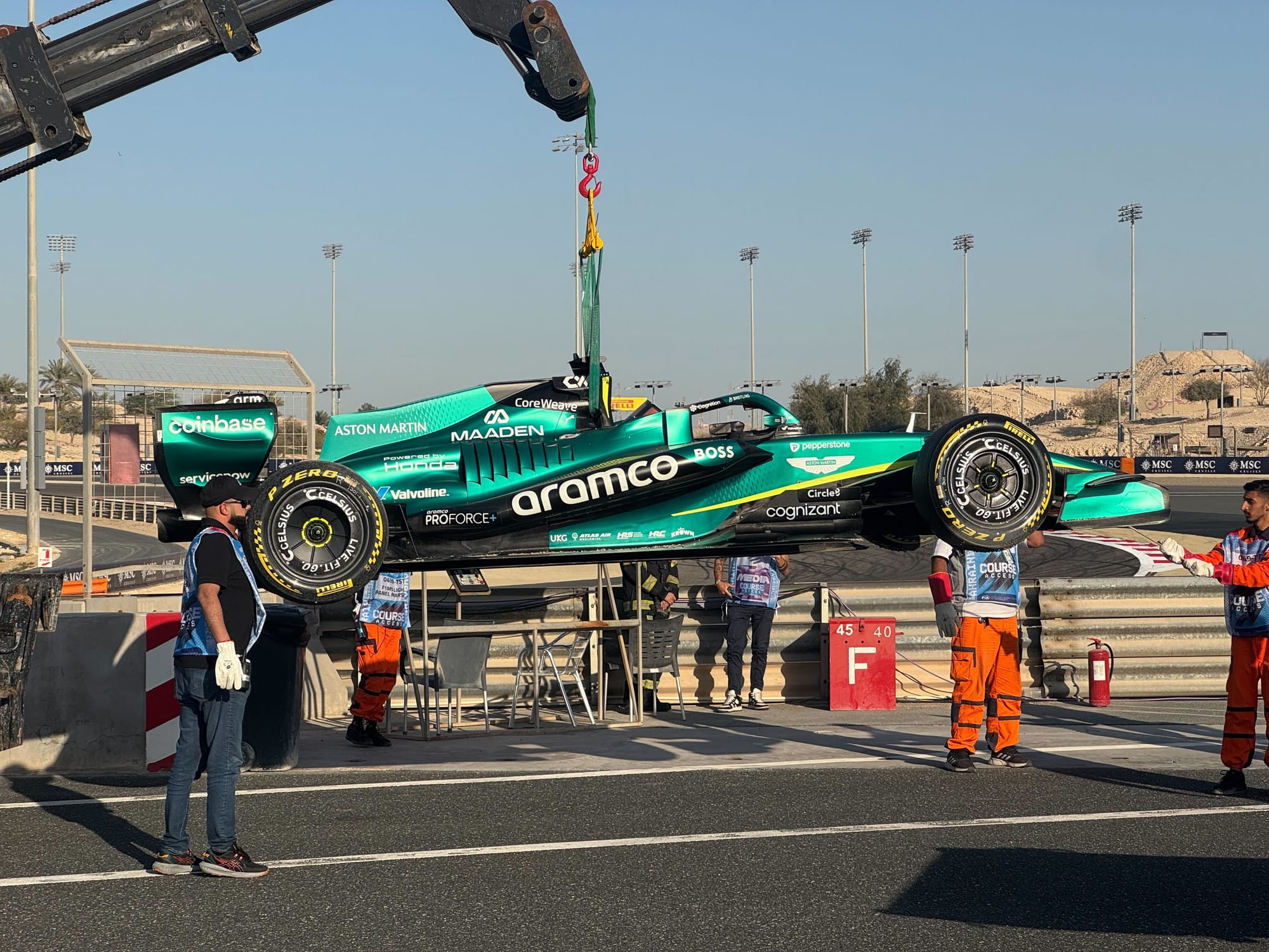 Monopost de Formula 1 pe circuitul din Bahrain în 2026