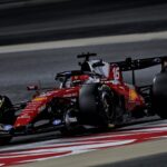Monopost Ferrari pe circuitul Barcelona-Catalunya în timpul testelor pre-sezon din Formula 1 2026.