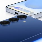 Smartphone Samsung Galaxy S26 FE și detaliu al modelului Galaxy S26 cu Exynos 2600, evidențiind diferențele de performanță în benchmark-uri.