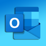 Logo-ul Microsoft Outlook reprezentat printr-o pictogramă albastră cu litera O albă pe un fundal albastru.