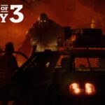 Imagine promoțională pentru State of Decay 3, prezentând personaje și o atmosferă post-apocaliptică, cu înscrieri deschise pentru testarea alpha în mai.